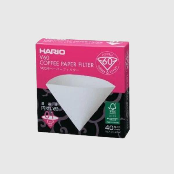 Hario V60 40 pack Filter Papers Size 02